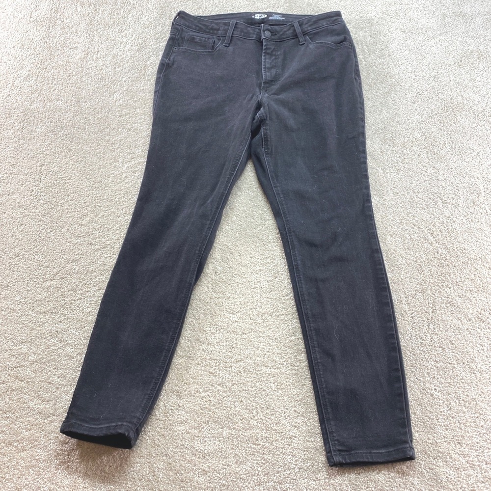 Old Navy Rockstar Super Skinny Jeans Womens 10 Short Black Excellent‎ High Rise